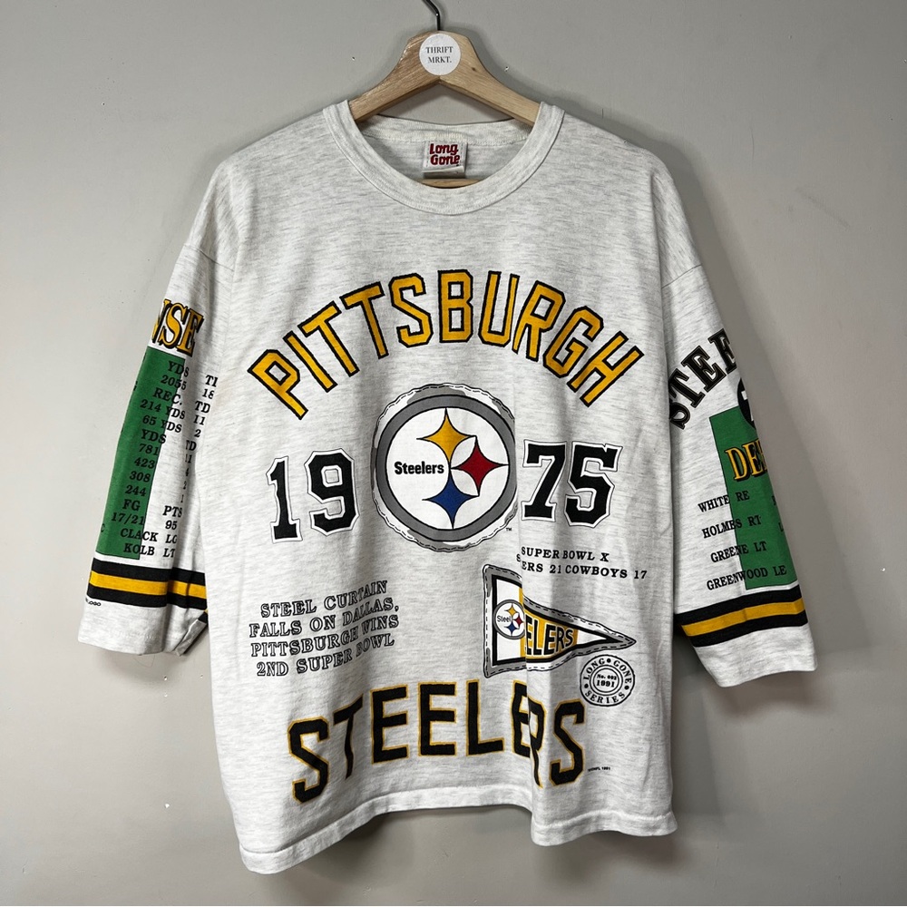 Vintage Pittsburgh Steelers All Over Print Shirt